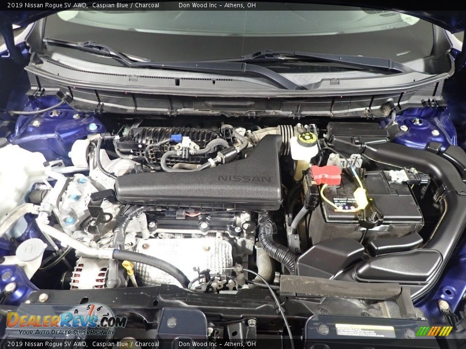 2019 Nissan Rogue SV AWD Caspian Blue / Charcoal Photo #8