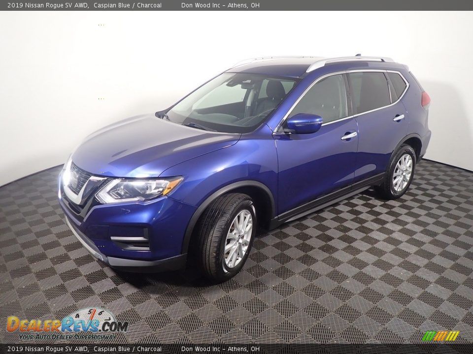 2019 Nissan Rogue SV AWD Caspian Blue / Charcoal Photo #10