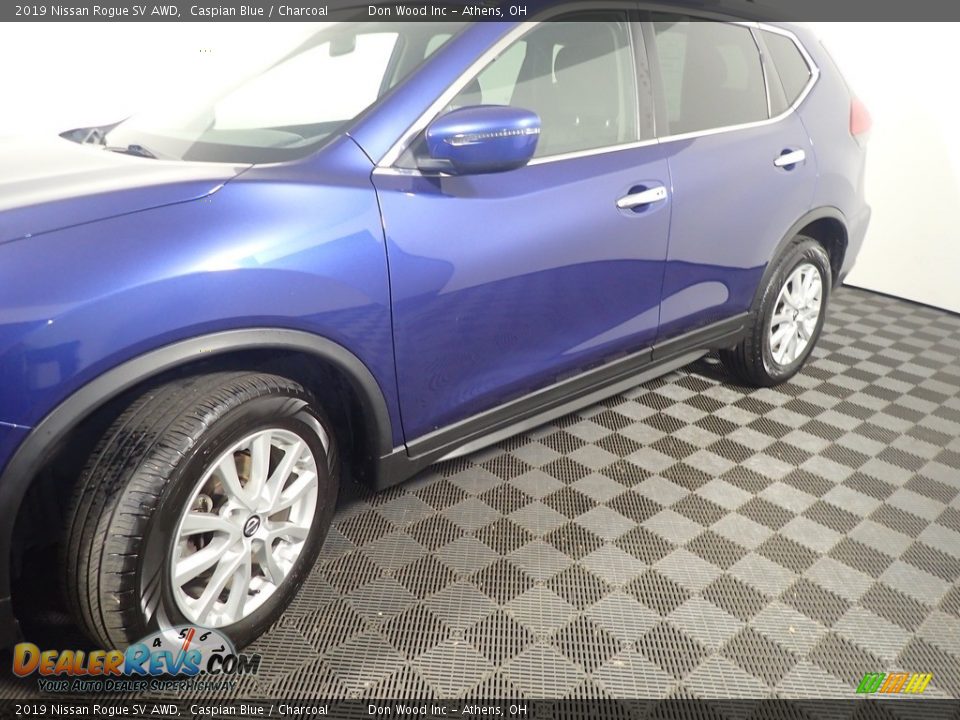 2019 Nissan Rogue SV AWD Caspian Blue / Charcoal Photo #11