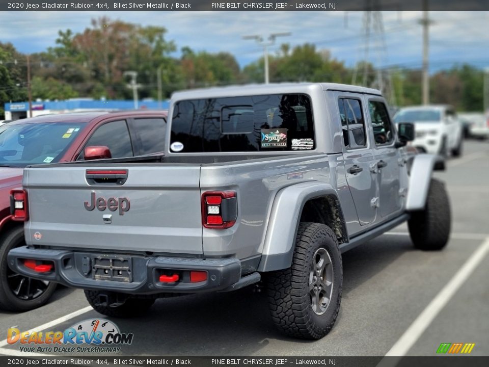 2020 Jeep Gladiator Rubicon 4x4 Billet Silver Metallic / Black Photo #3