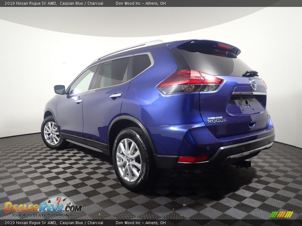 2019 Nissan Rogue SV AWD Caspian Blue / Charcoal Photo #12