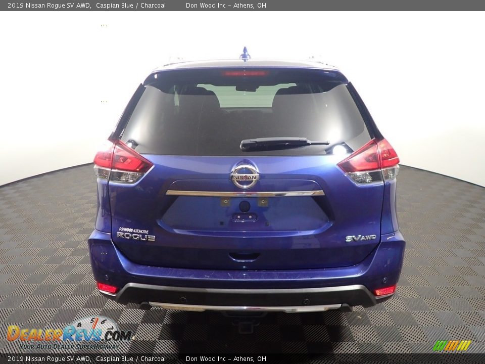 2019 Nissan Rogue SV AWD Caspian Blue / Charcoal Photo #14