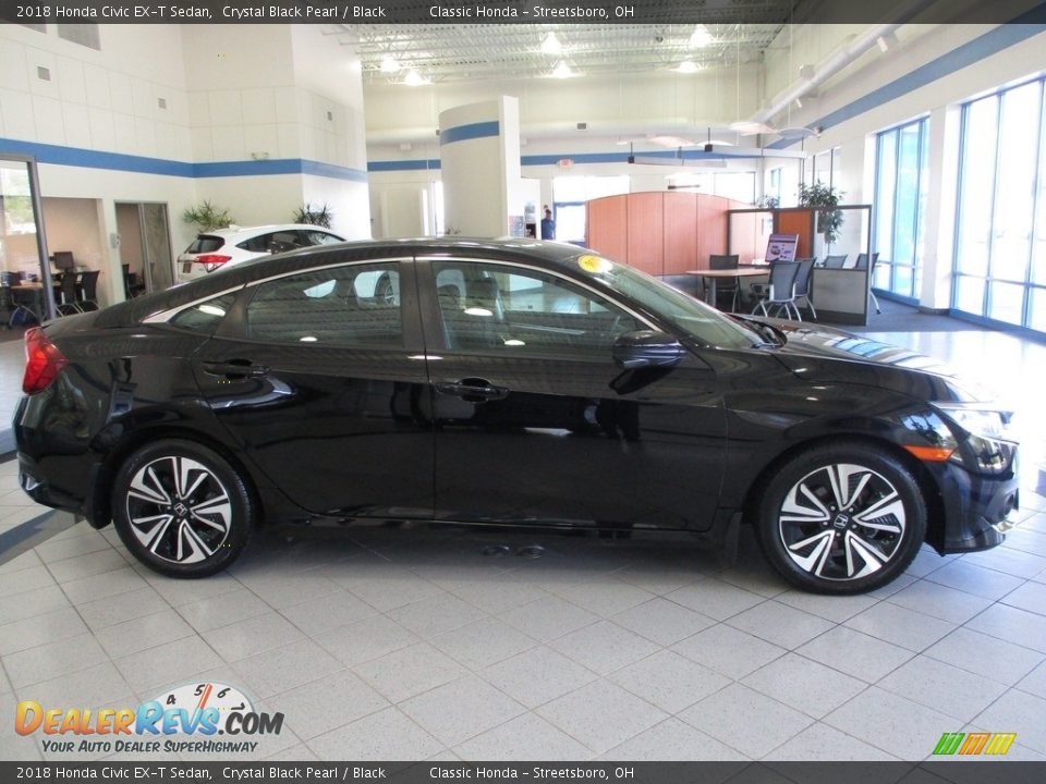 2018 Honda Civic EX-T Sedan Crystal Black Pearl / Black Photo #4