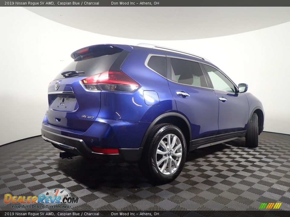 2019 Nissan Rogue SV AWD Caspian Blue / Charcoal Photo #18