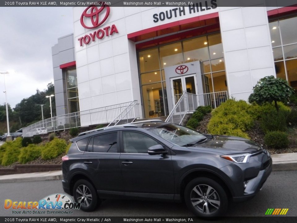 2018 Toyota RAV4 XLE AWD Magnetic Gray Metallic / Ash Photo #2