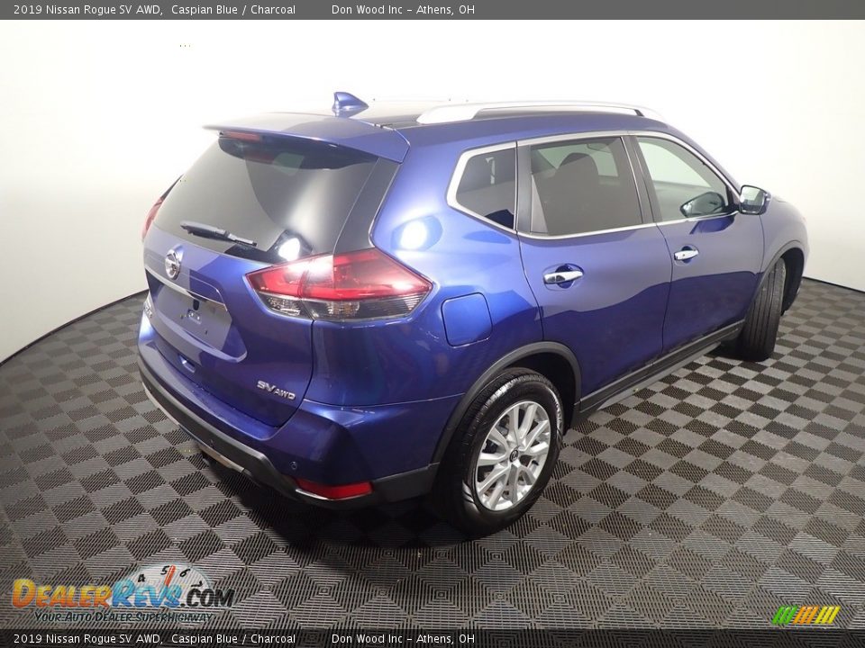 2019 Nissan Rogue SV AWD Caspian Blue / Charcoal Photo #19
