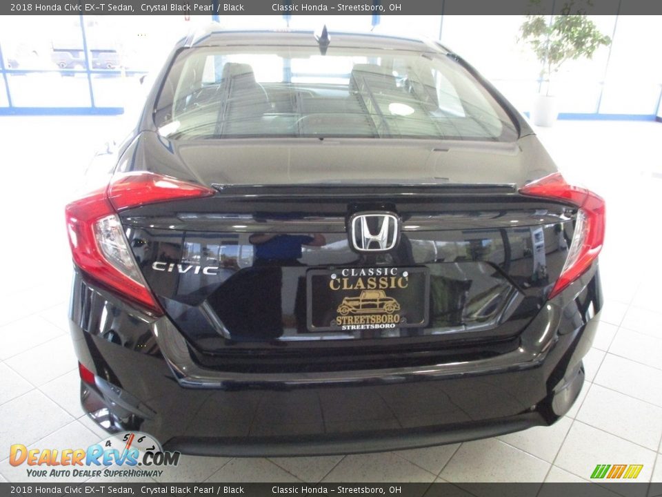 2018 Honda Civic EX-T Sedan Crystal Black Pearl / Black Photo #8