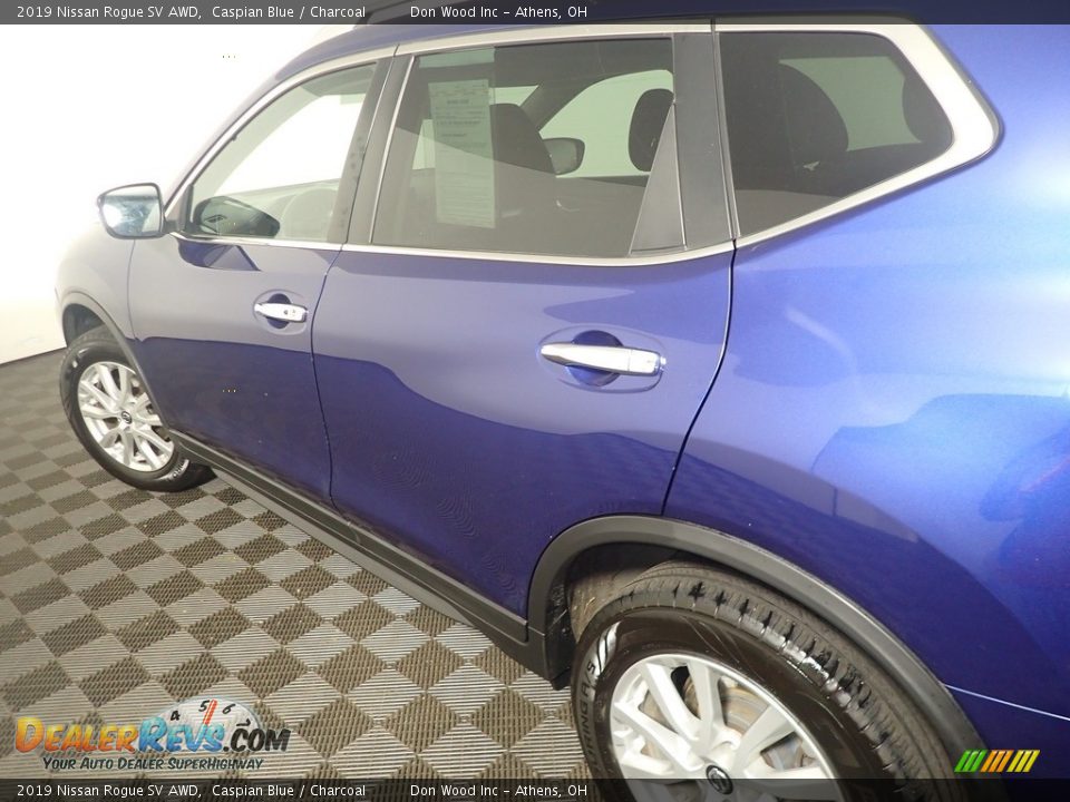 2019 Nissan Rogue SV AWD Caspian Blue / Charcoal Photo #20