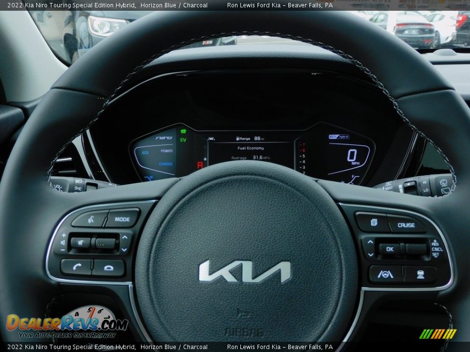 2022 Kia Niro Touring Special Edition Hybrid Steering Wheel Photo #19