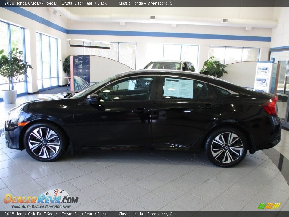 2018 Honda Civic EX-T Sedan Crystal Black Pearl / Black Photo #10