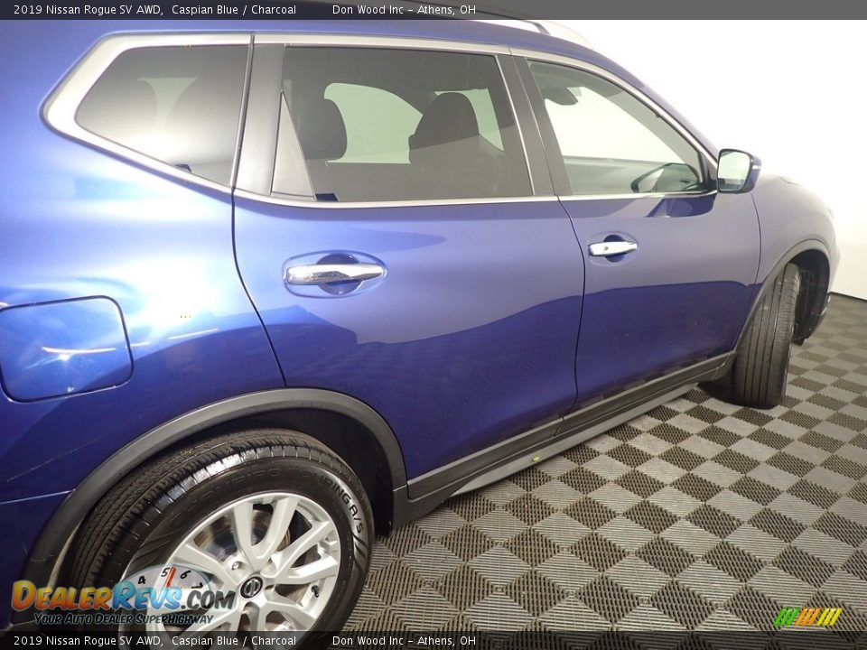 2019 Nissan Rogue SV AWD Caspian Blue / Charcoal Photo #21
