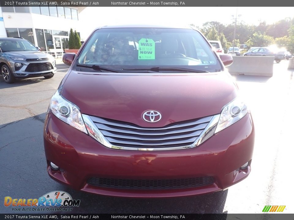 2017 Toyota Sienna XLE AWD Salsa Red Pearl / Ash Photo #13