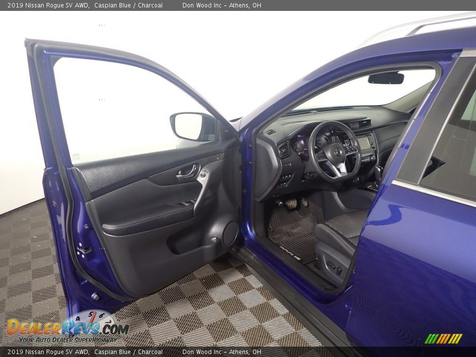 2019 Nissan Rogue SV AWD Caspian Blue / Charcoal Photo #22