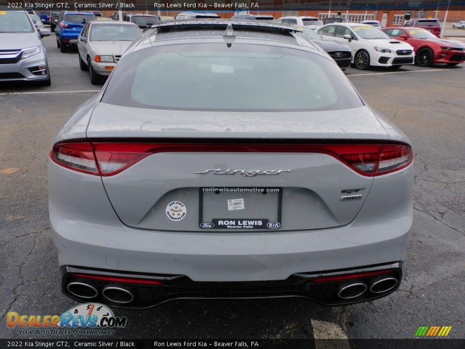2022 Kia Stinger GT2 Ceramic Silver / Black Photo #3