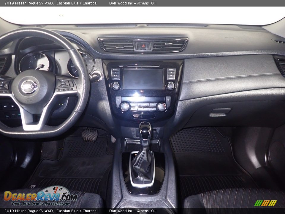 2019 Nissan Rogue SV AWD Caspian Blue / Charcoal Photo #27