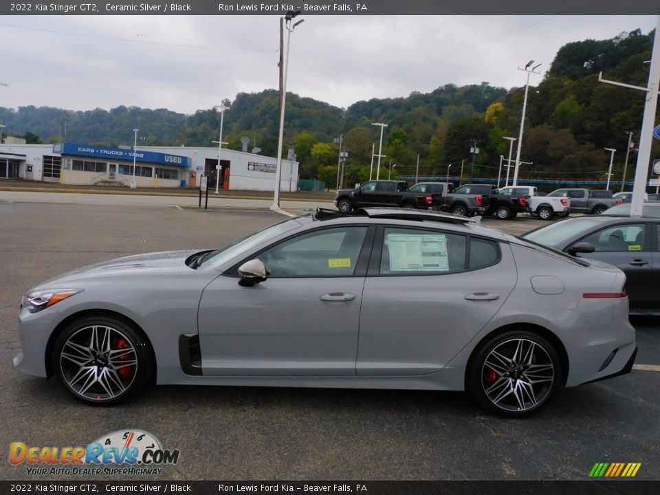 2022 Kia Stinger GT2 Ceramic Silver / Black Photo #6