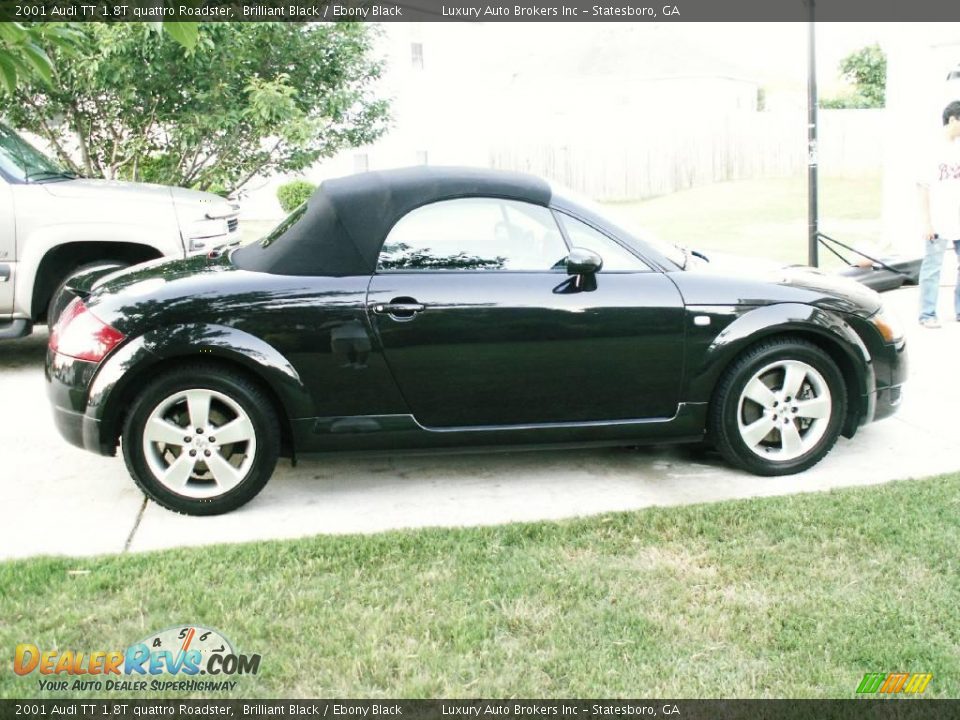 2001 Audi TT 1.8T quattro Roadster Brilliant Black / Ebony Black Photo #15