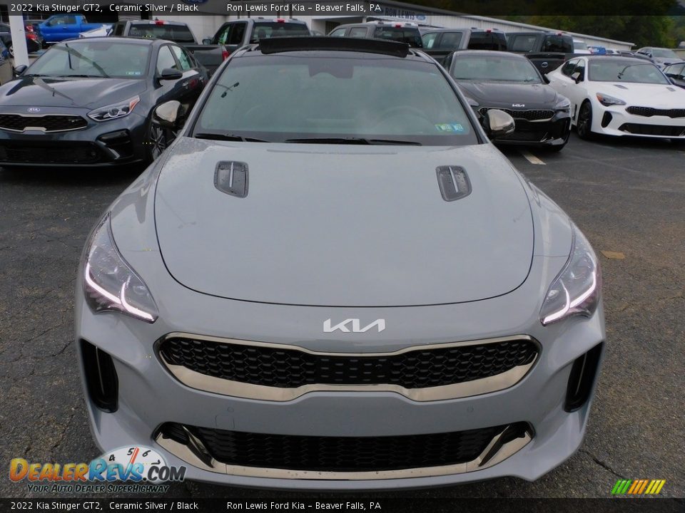 2022 Kia Stinger GT2 Ceramic Silver / Black Photo #8