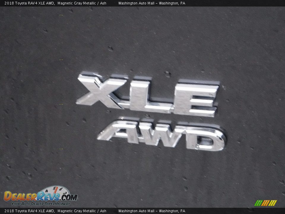 2018 Toyota RAV4 XLE AWD Magnetic Gray Metallic / Ash Photo #18