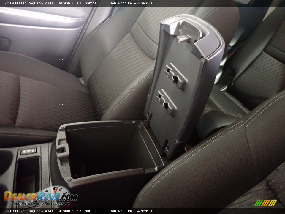 2019 Nissan Rogue SV AWD Caspian Blue / Charcoal Photo #35
