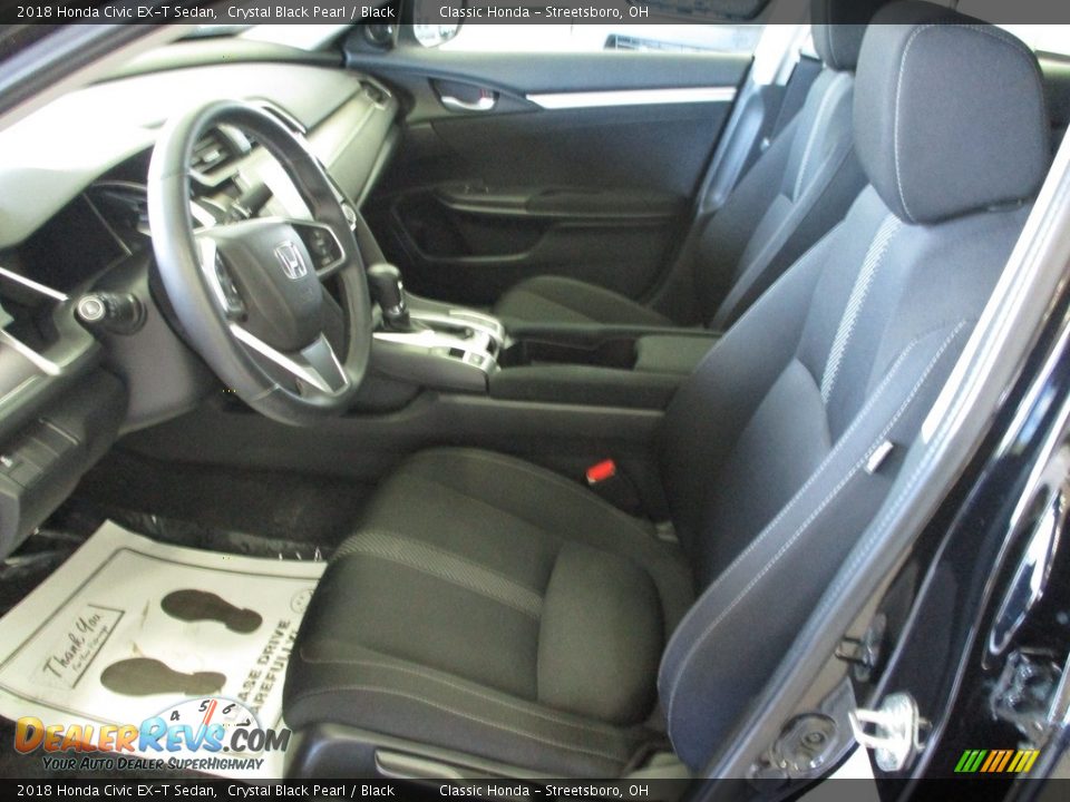 2018 Honda Civic EX-T Sedan Crystal Black Pearl / Black Photo #28