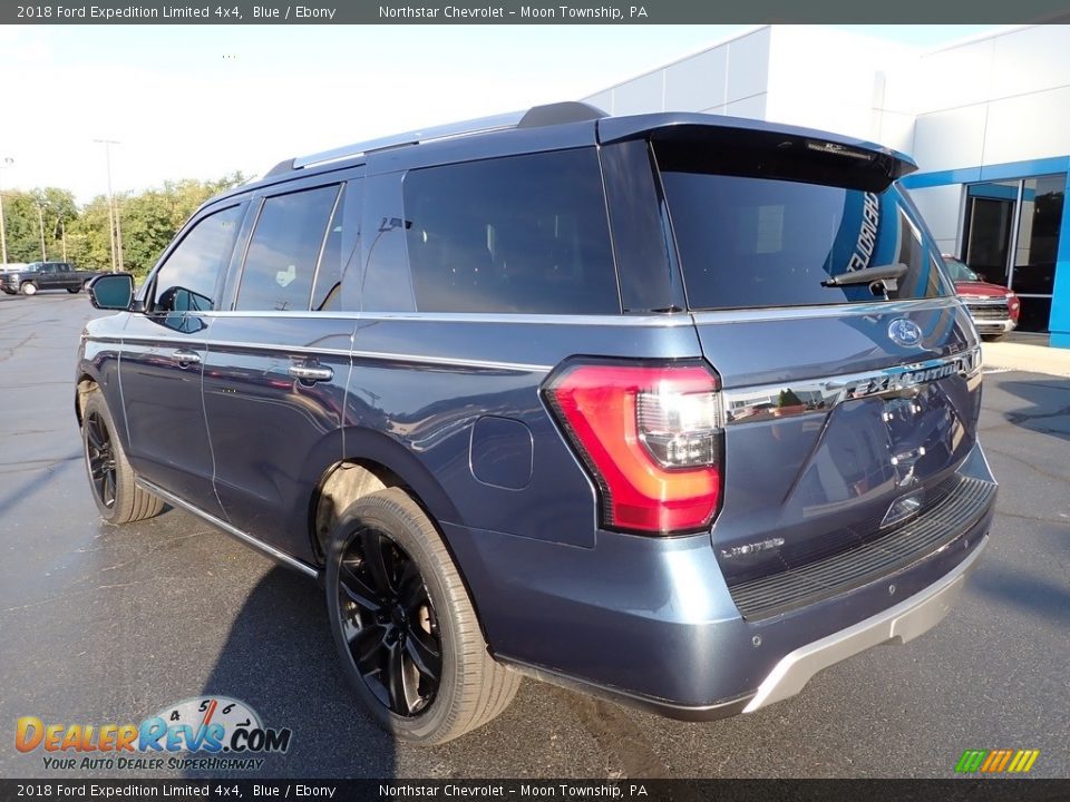 2018 Ford Expedition Limited 4x4 Blue / Ebony Photo #4