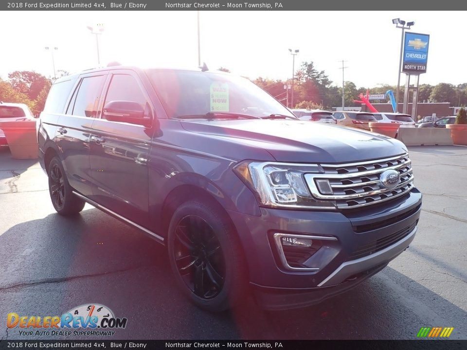 2018 Ford Expedition Limited 4x4 Blue / Ebony Photo #11