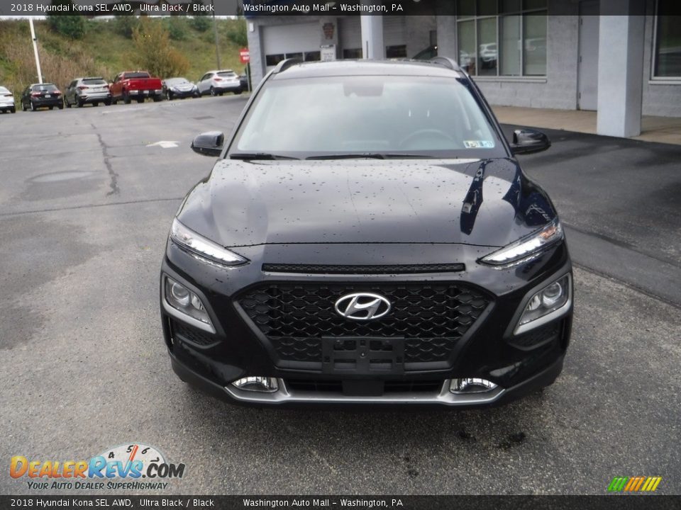 2018 Hyundai Kona SEL AWD Ultra Black / Black Photo #5