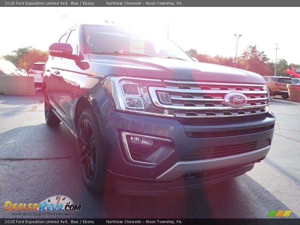 2018 Ford Expedition Limited 4x4 Blue / Ebony Photo #12