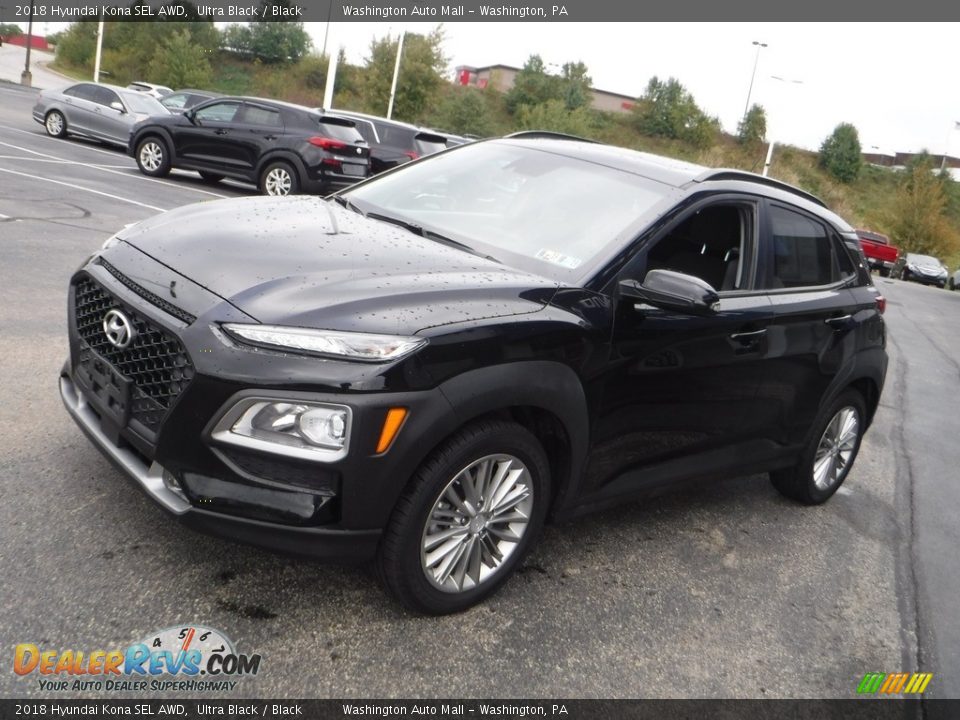 2018 Hyundai Kona SEL AWD Ultra Black / Black Photo #6