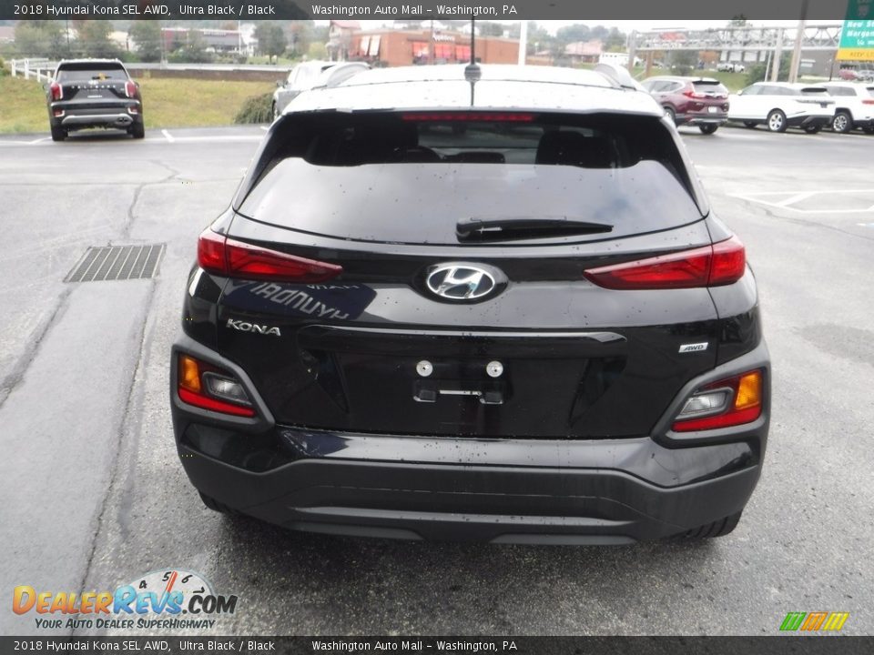 2018 Hyundai Kona SEL AWD Ultra Black / Black Photo #8