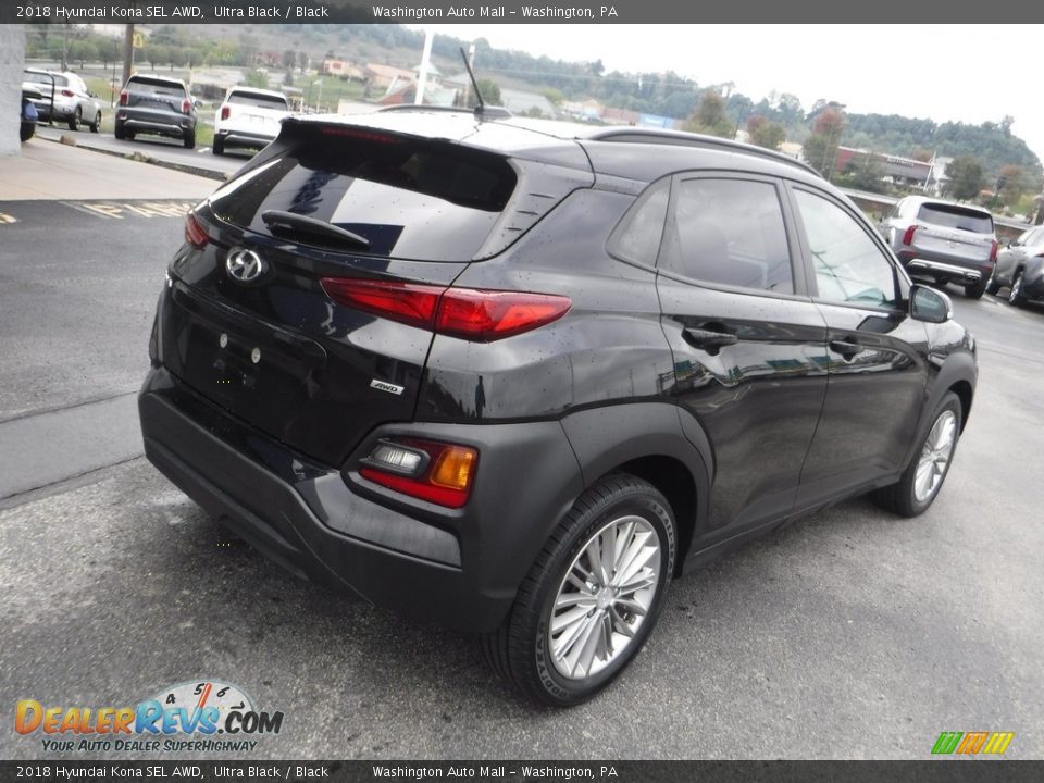 2018 Hyundai Kona SEL AWD Ultra Black / Black Photo #9