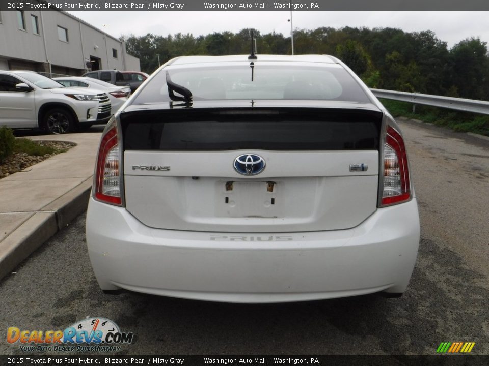 2015 Toyota Prius Four Hybrid Blizzard Pearl / Misty Gray Photo #13