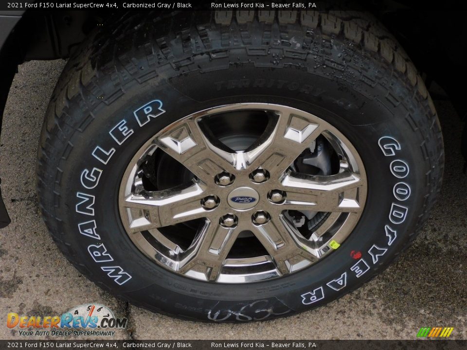 2021 Ford F150 Lariat SuperCrew 4x4 Carbonized Gray / Black Photo #10