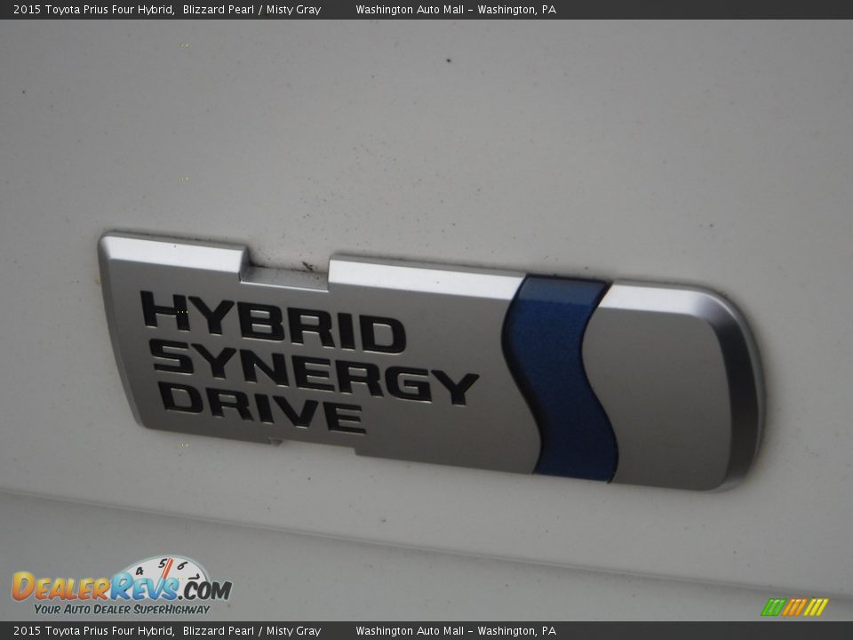 2015 Toyota Prius Four Hybrid Blizzard Pearl / Misty Gray Photo #15