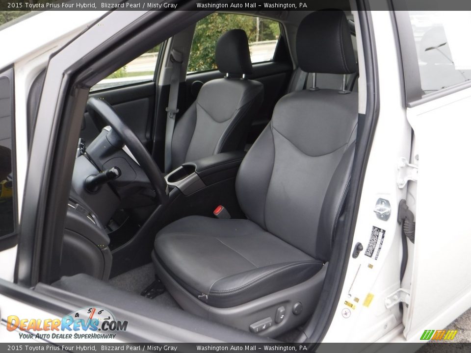 2015 Toyota Prius Four Hybrid Blizzard Pearl / Misty Gray Photo #17