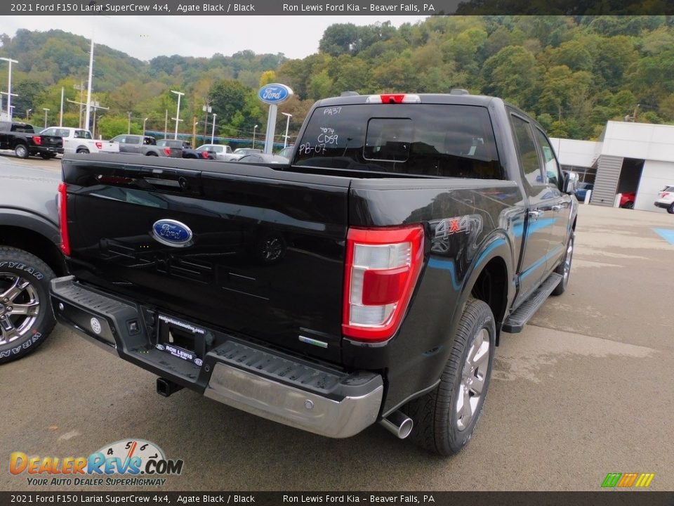 2021 Ford F150 Lariat SuperCrew 4x4 Agate Black / Black Photo #2