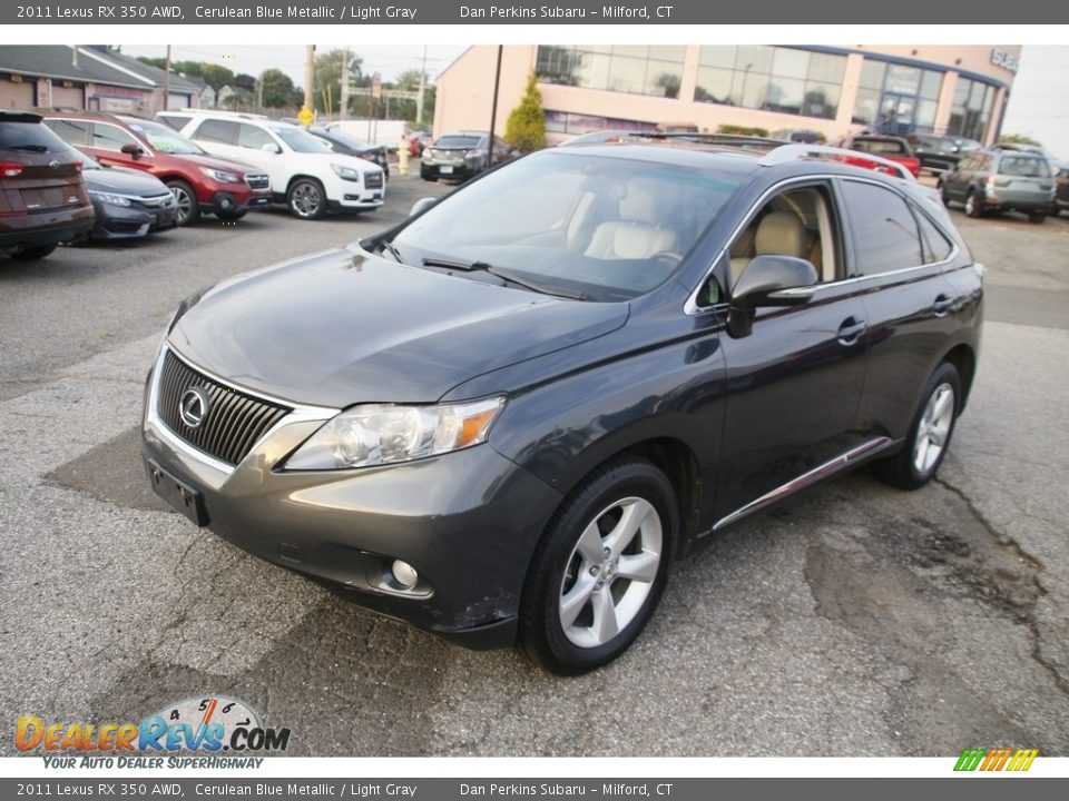 2011 Lexus RX 350 AWD Cerulean Blue Metallic / Light Gray Photo #1