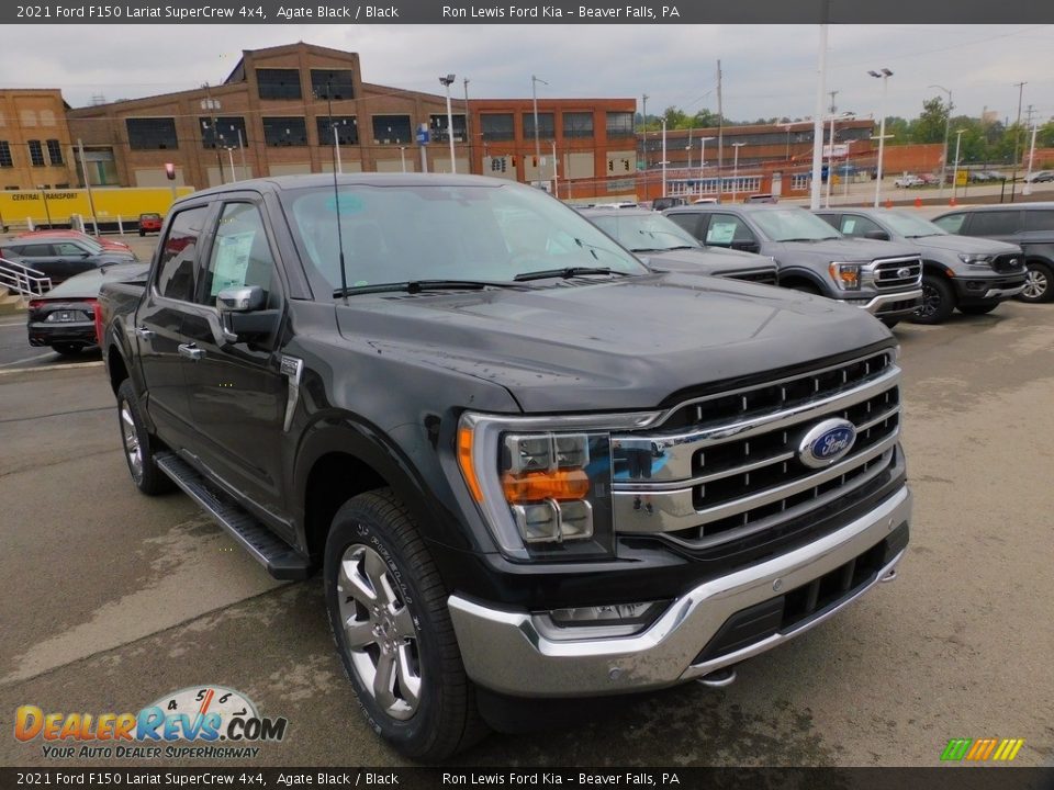 2021 Ford F150 Lariat SuperCrew 4x4 Agate Black / Black Photo #9