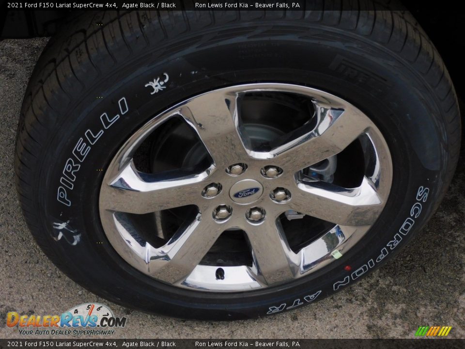 2021 Ford F150 Lariat SuperCrew 4x4 Agate Black / Black Photo #10