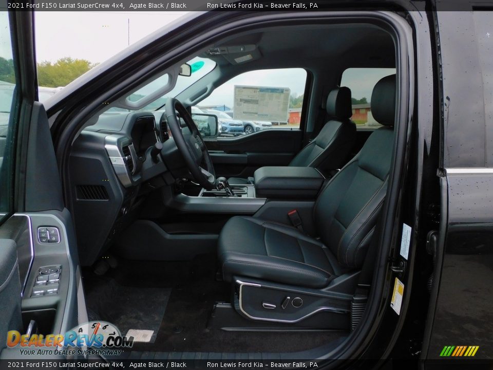 2021 Ford F150 Lariat SuperCrew 4x4 Agate Black / Black Photo #11