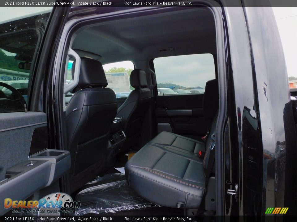 2021 Ford F150 Lariat SuperCrew 4x4 Agate Black / Black Photo #12