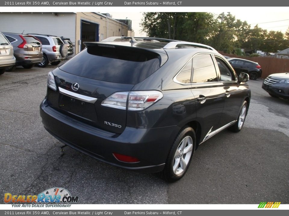 2011 Lexus RX 350 AWD Cerulean Blue Metallic / Light Gray Photo #5