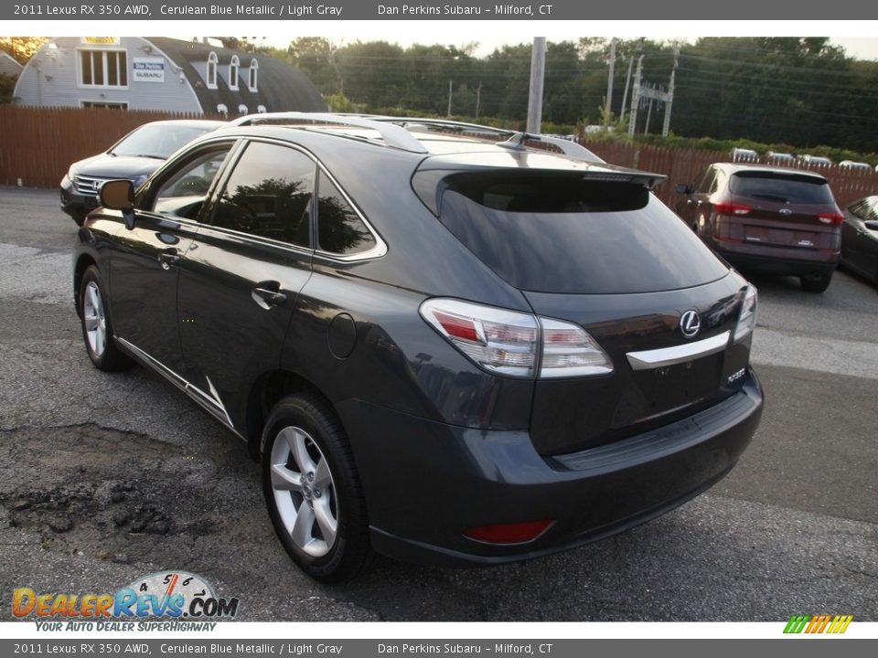 2011 Lexus RX 350 AWD Cerulean Blue Metallic / Light Gray Photo #7