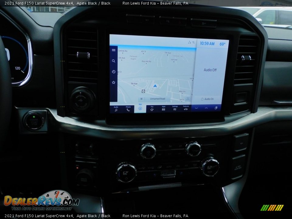2021 Ford F150 Lariat SuperCrew 4x4 Agate Black / Black Photo #15