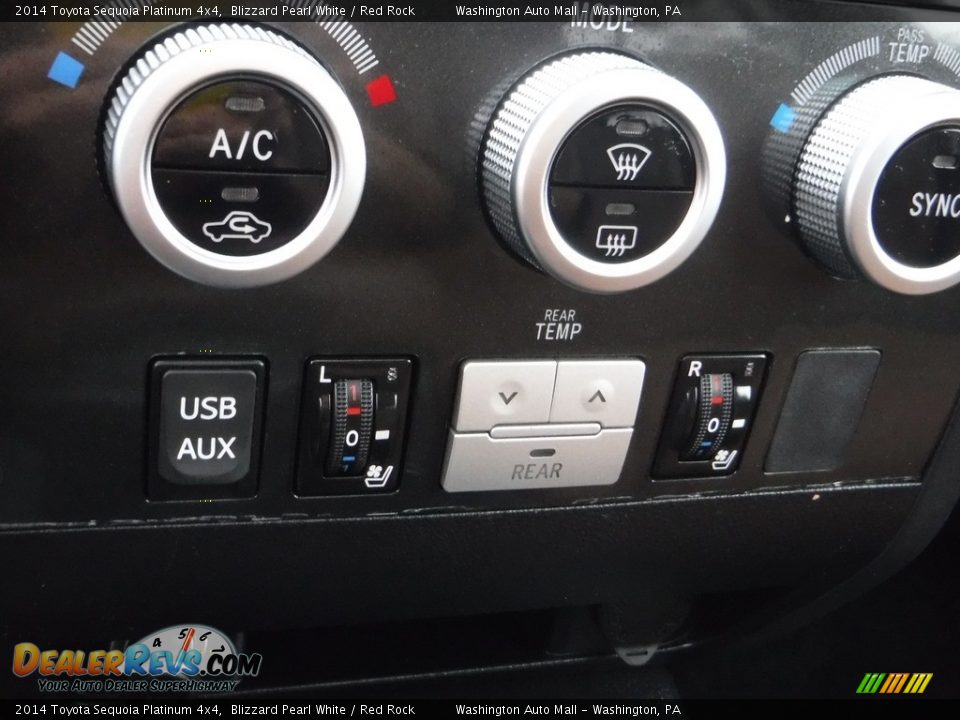 Controls of 2014 Toyota Sequoia Platinum 4x4 Photo #6