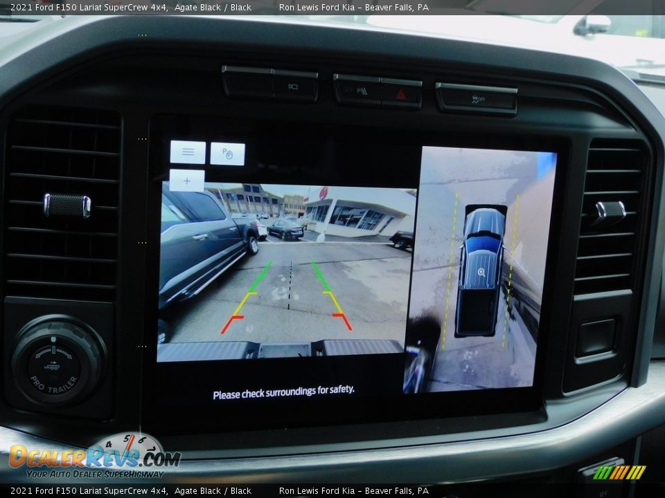2021 Ford F150 Lariat SuperCrew 4x4 Agate Black / Black Photo #16