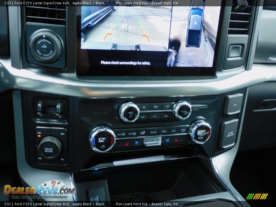 2021 Ford F150 Lariat SuperCrew 4x4 Agate Black / Black Photo #17