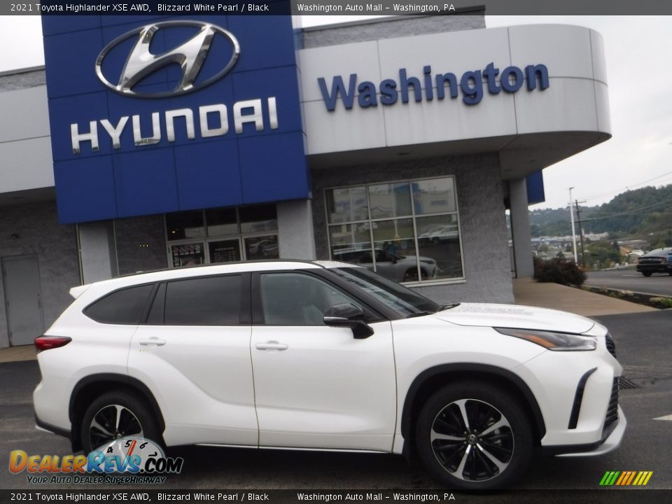 2021 Toyota Highlander XSE AWD Blizzard White Pearl / Black Photo #2