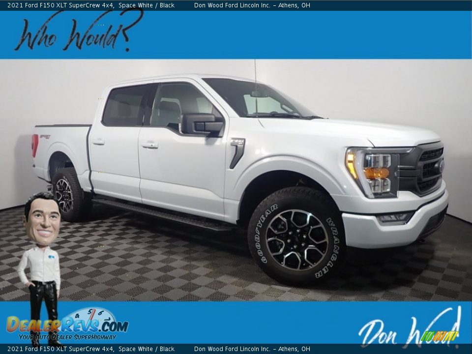 2021 Ford F150 XLT SuperCrew 4x4 Space White / Black Photo #1